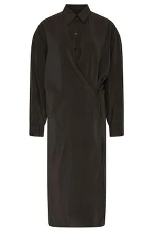 LEMAIRE Robe chemise twisted à col droit