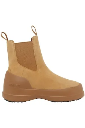 Moon Boot Bottines en cuir velours Lunachelsea