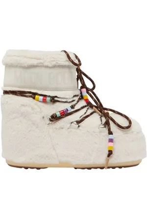 Moon Boot Bottines basses à perles en fausse fourrure Icon