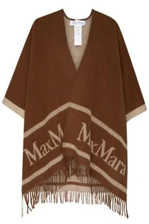 Max Mara Poncho à logo Hilde