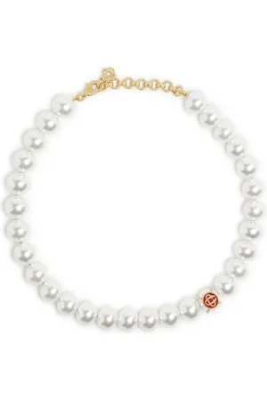 Casablanca Collier de perles avec logo