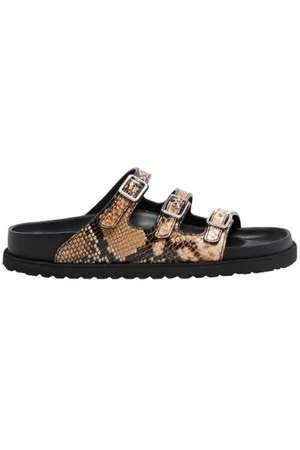 Birkenstock Sandales en cuir de serpent Florida