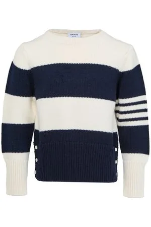 Thom Browne Pull col rond 4Bar
