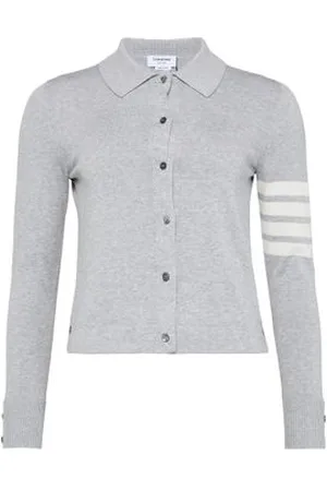 Thom Browne Chemise manches longues en coton à 4 barres