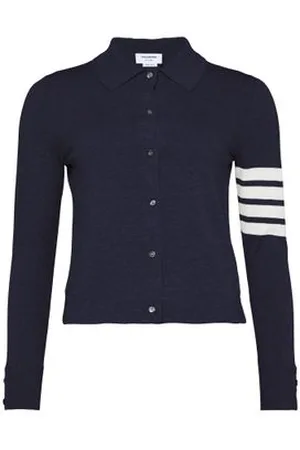 Thom Browne Chemise manches longues en coton à 4 barres