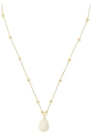 VALENTINO GARAVANI Collier Vlogo avec perles Signature L.58