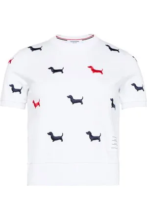 Thom Browne T-shirt manches courtes en coton Milano