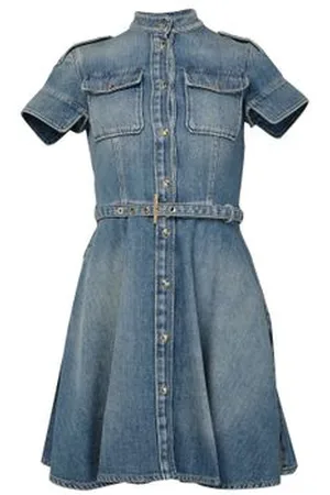 Alexander McQueen Robe en denim