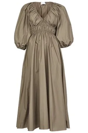 MATTEAU Robe froncée avec encolure plongeante