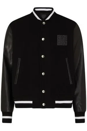 Givenchy Blouson varsity 4G en laine et cuir
