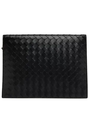 Bottega Veneta Porte-Documents Intrecciato moyen format