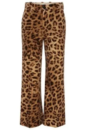 Chloé Pantalon large imprimé léopard