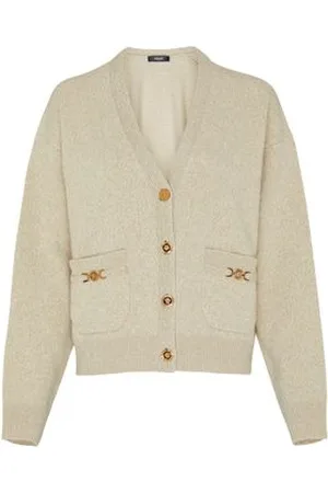 VERSACE Cardigan en cachemire et laine