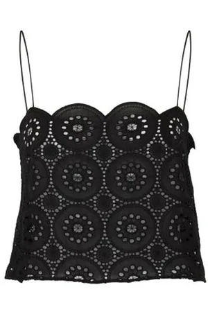 MATTEAU Haut crop top avec broderie Cami