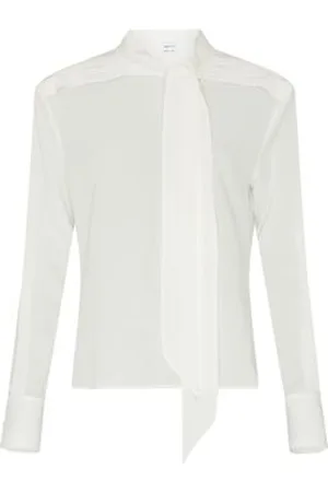 Alexander McQueen Chemise à col en georgette