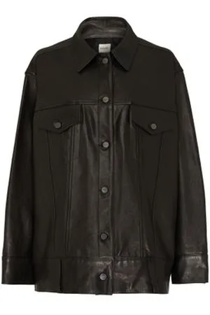 Khaite Blouson en cuir Grizzo