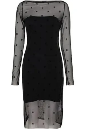 Givenchy Robe midi en dentelle 4G et strass