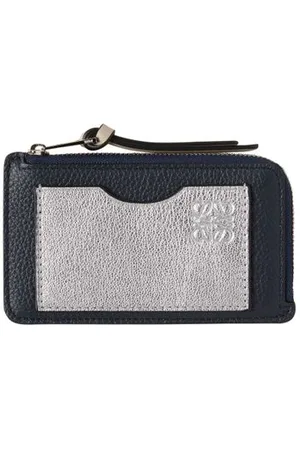 Loewe Porte-cartes et monnaie en cuir de veau grainé souple