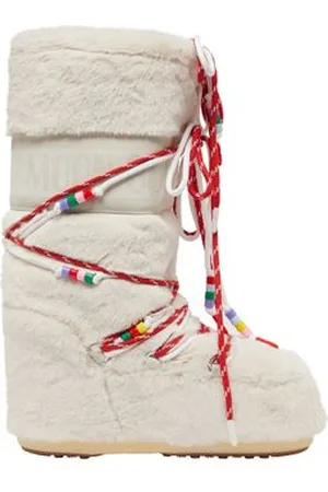 Moon Boot Bottes à perles en fausse fourrure Icon