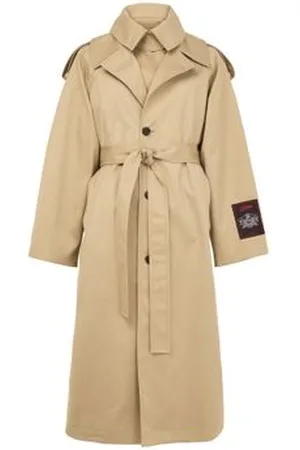 Jean Paul Gaultier Trench déconstruit en sergé de coton