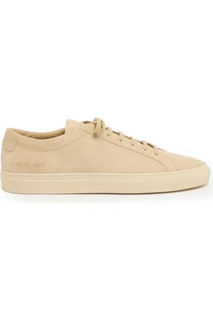 COMMON PROJECTS Sneakers en cuir velours ton sur ton Achilles