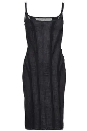 MUGLER Robe courte bi-matière