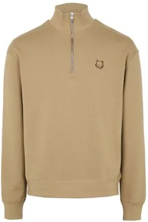 Maison Kitsuné Sweatshirt confort demi-zippé à patch Bold Fox Head