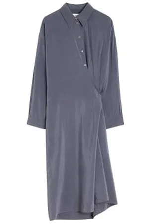 LEMAIRE Robe chemise twisted à col droit