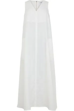 Max Mara Robe longue évasée en lin Simeone