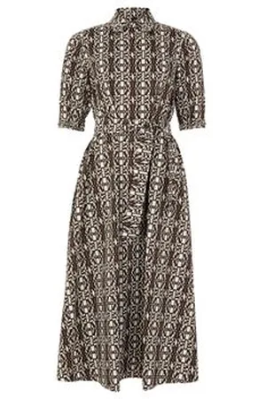 Max Mara Robe longue en maille et popeline de coton Luxgi