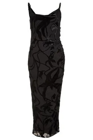 MUGLER Robe midi imprimée