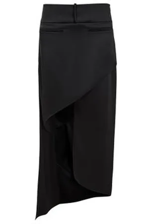 Courrèges Jupe en satin Infinity Heritage