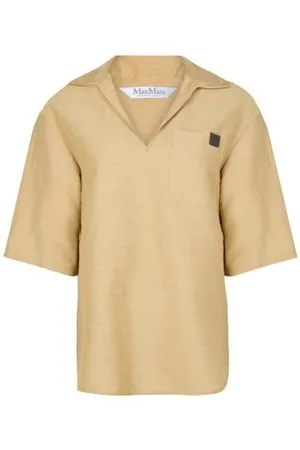 Max Mara Chemise en lin et en soie Osiride