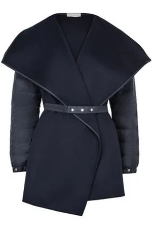Moncler Cape en feutre de laine matelassé