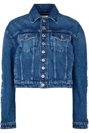 Jean Paul Gaultier Veste en jean avec boutons à motifs