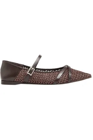 Max Mara Ballerines plates tissées