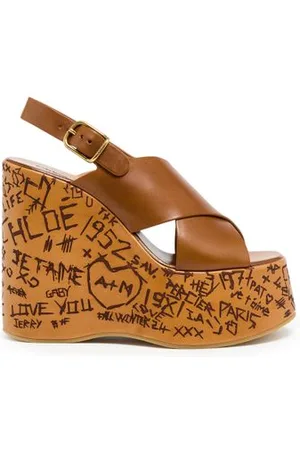 Chloé Sandales compensées Maxime 130