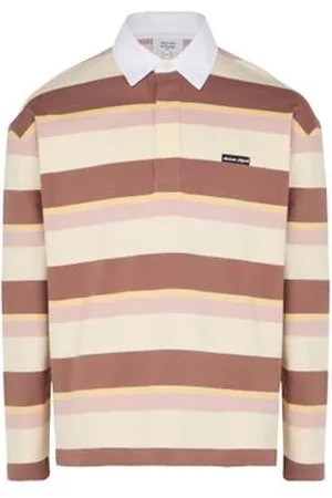 Maison Kitsuné Polo oversize rayé à manches longues