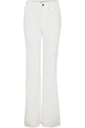 Chloé Jean taille haute évasé en denim