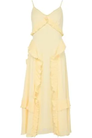 Sea New York Robe longue plissée à volants Delilah