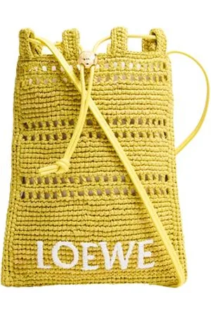 Loewe Drawstring Pocket en raphia