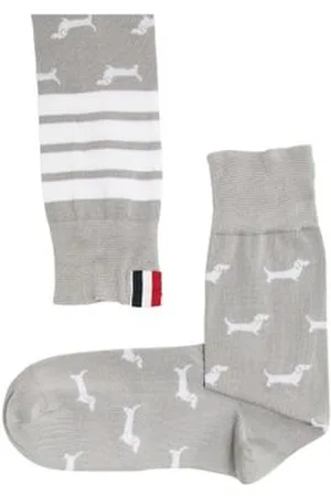 Thom Browne Chaussettes en coton à 4 barres