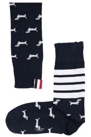 Thom Browne Chaussettes en coton à 4 barres