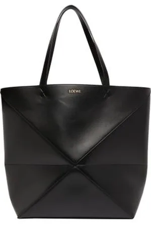 Loewe Puzzle Fold Tote XL en cuir de veau brillant