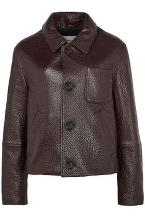 Ami Veste boutonnée en cuir
