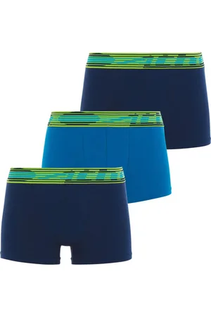 ATHENA Lot de 3 boxers garçon Sport Stretch en coton