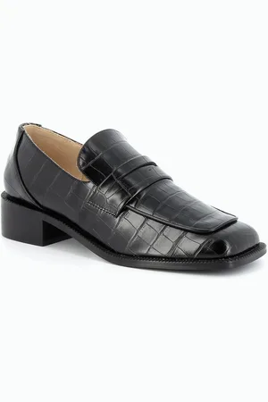 Vanessa Wu Mocassins à applique Femme - Effet Croco