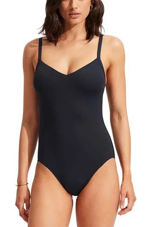 Seafolly Maillot de bain 1 pièce classique - Bleu