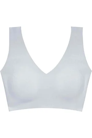Dorina Bralette à coques fines sans armatures Bretelles Larges - Bleue