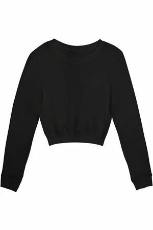 Dorina Top manches longues pyjama - Noir en viscose